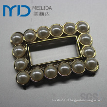 Acrílico e strass sapato fivela para a senhora (MDP123122)